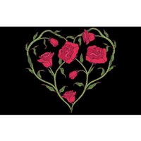 Rose Heart Bumper Sticker