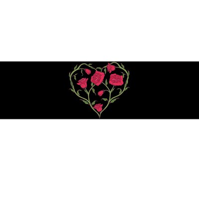 Rose Heart Bumper Sticker