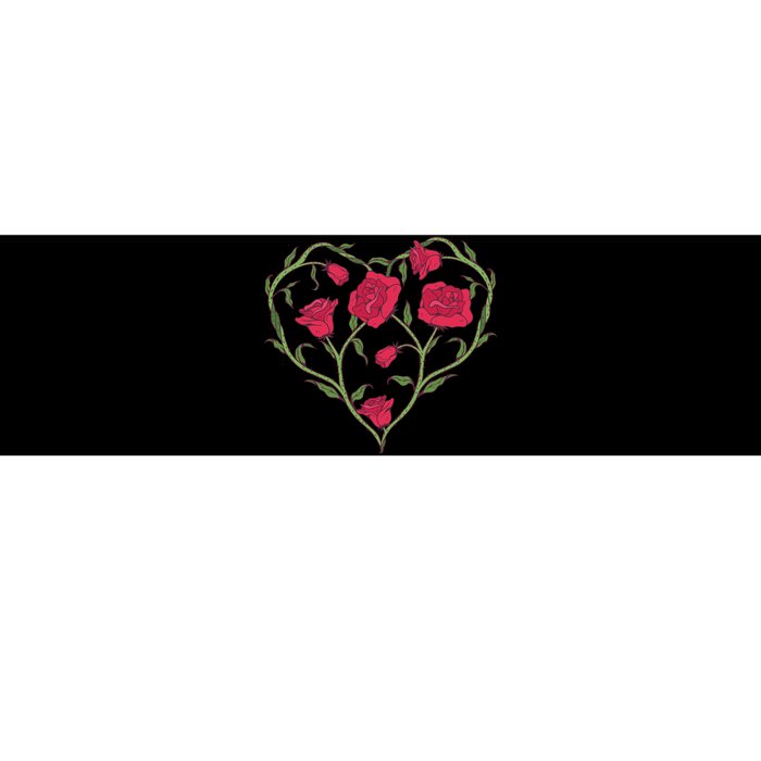 Rose Heart Bumper Sticker