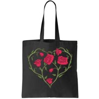 Rose Heart Tote Bag