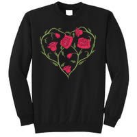 Rose Heart Tall Sweatshirt