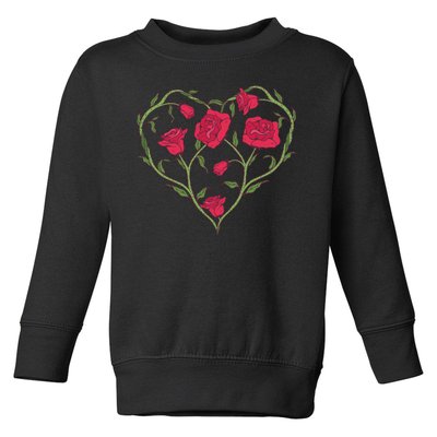 Rose Heart Toddler Sweatshirt