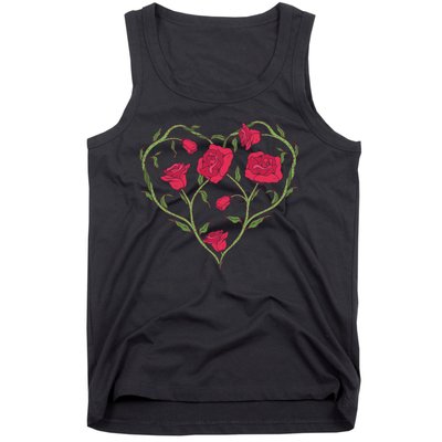 Rose Heart Tank Top