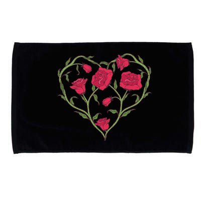 Rose Heart Microfiber Hand Towel