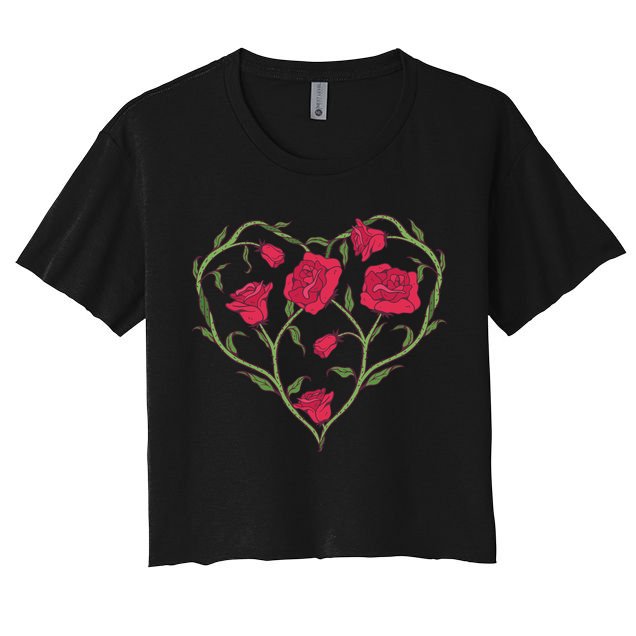Rose Heart Crop Top