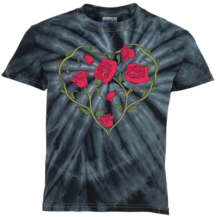 Rose Heart Kids Tie-Dye T-Shirt