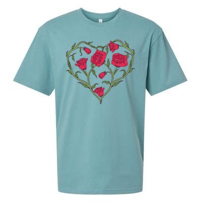 Rose Heart Sueded Cloud Jersey T-Shirt