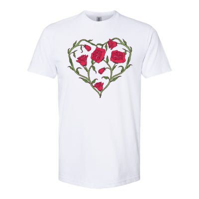 Rose Heart Softstyle® CVC T-Shirt