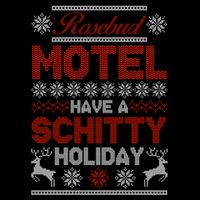 Rosebud Motel Have A Schitty Holiday Ugly Christmas Sweater Impact Tech Backpack