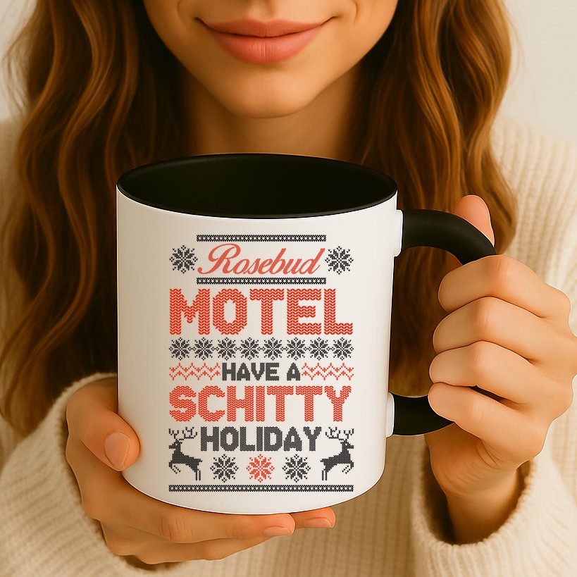 Rosebud Motel Have A Schitty Holiday Ugly Christmas Sweater Mug