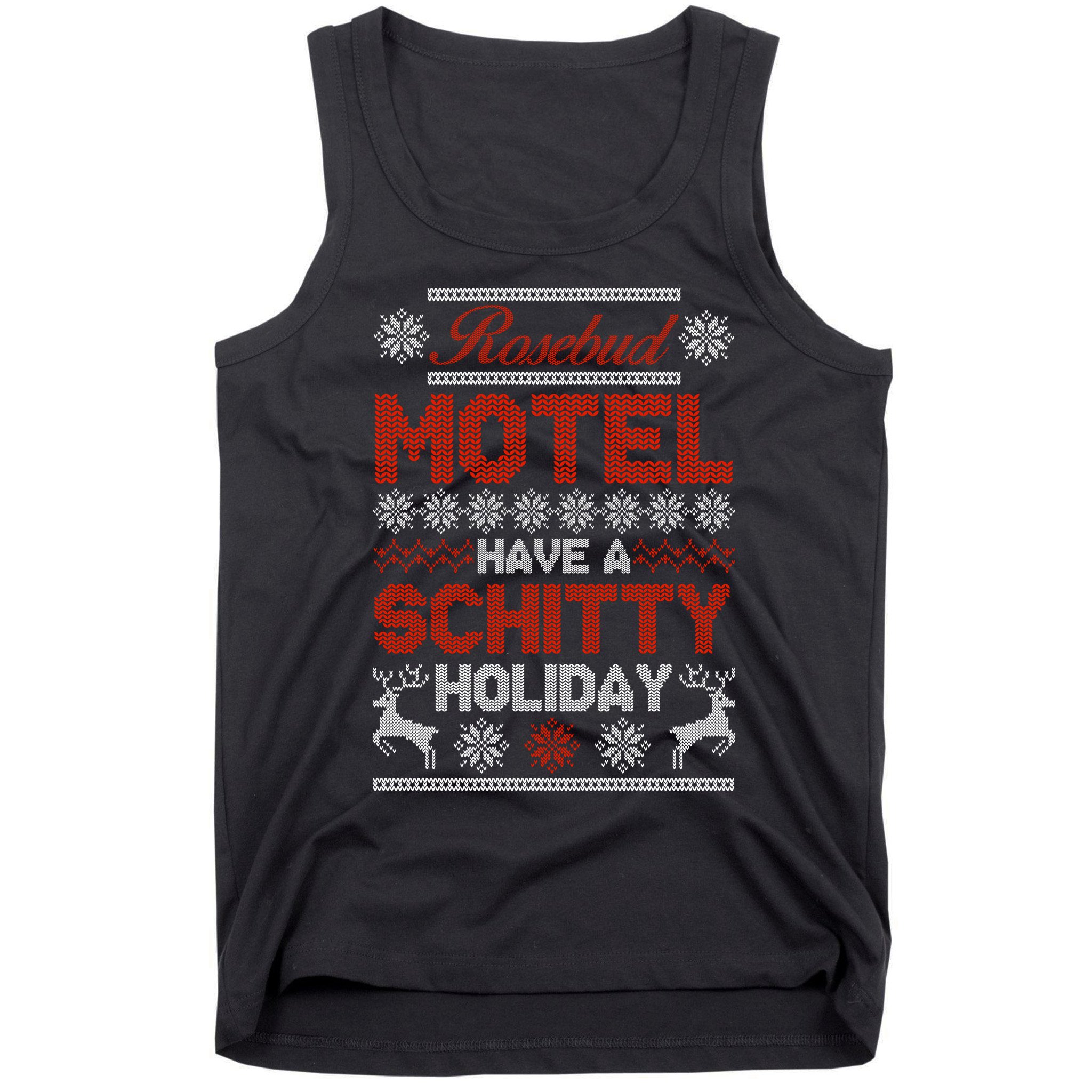 Rosebud Motel Have A Schitty Holiday Ugly Christmas Sweater Tank Top