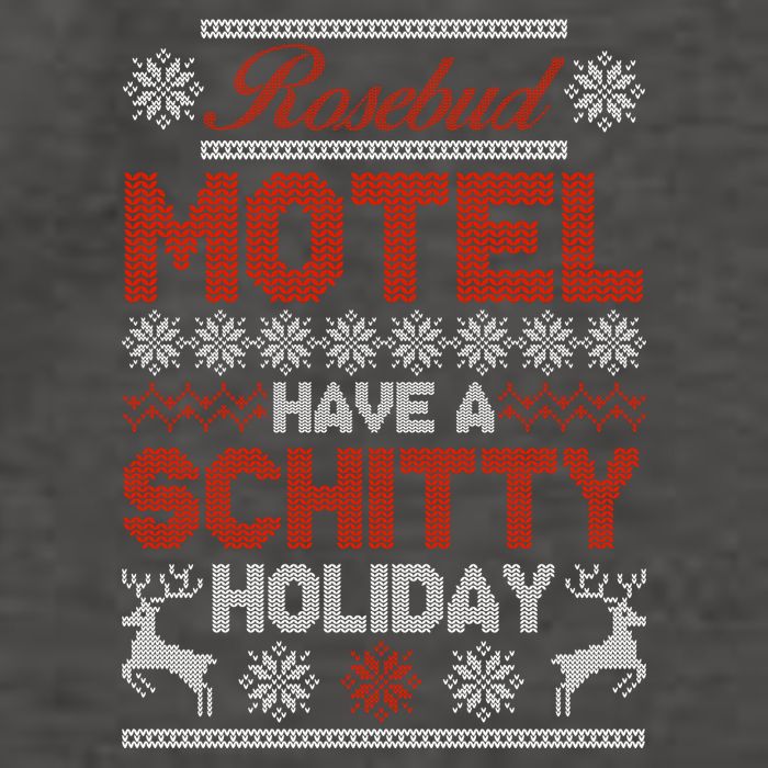 Rosebud Motel Have A Schitty Holiday Ugly Christmas Sweater Vector Backpack