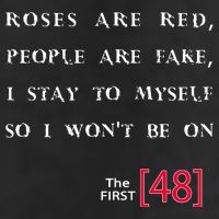 Roses Are Red People Are Fake First 48 Golf Towel