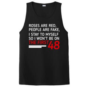 Roses Are Red People Are Fake I Stay To Myself 48 PosiCharge Competitor Tank