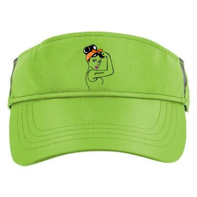 Rosie The Riveter Girl Power  Adult Drive Performance Visor