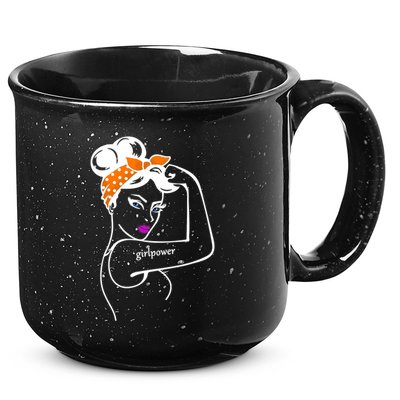 Rosie The Riveter Girl Power  15oz Campfire Ceramic Mug