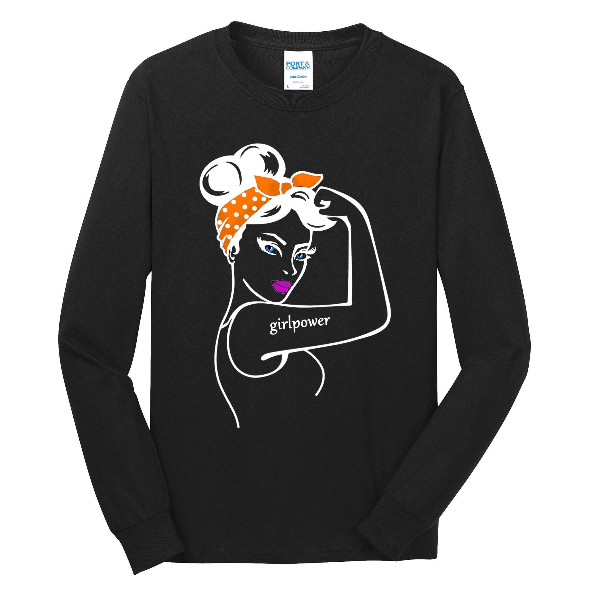 Rosie The Riveter Girl Power  Tall Long Sleeve T-Shirt