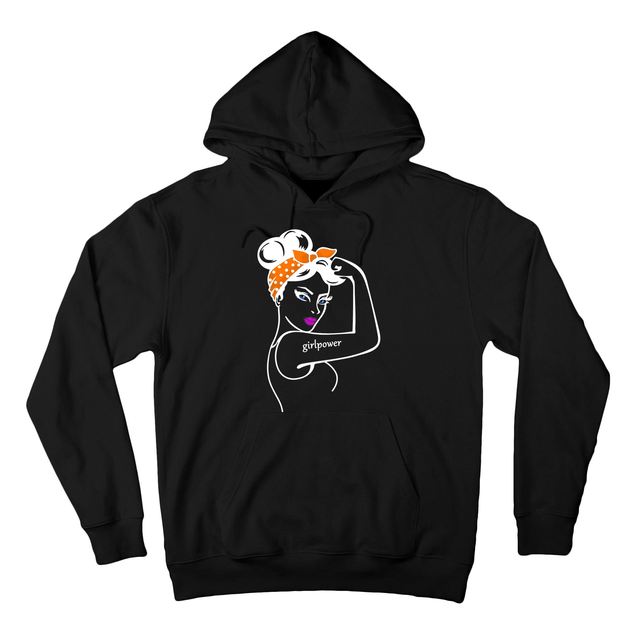 Rosie The Riveter Girl Power  Tall Hoodie