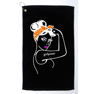 Rosie The Riveter Girl Power  Golf Towel