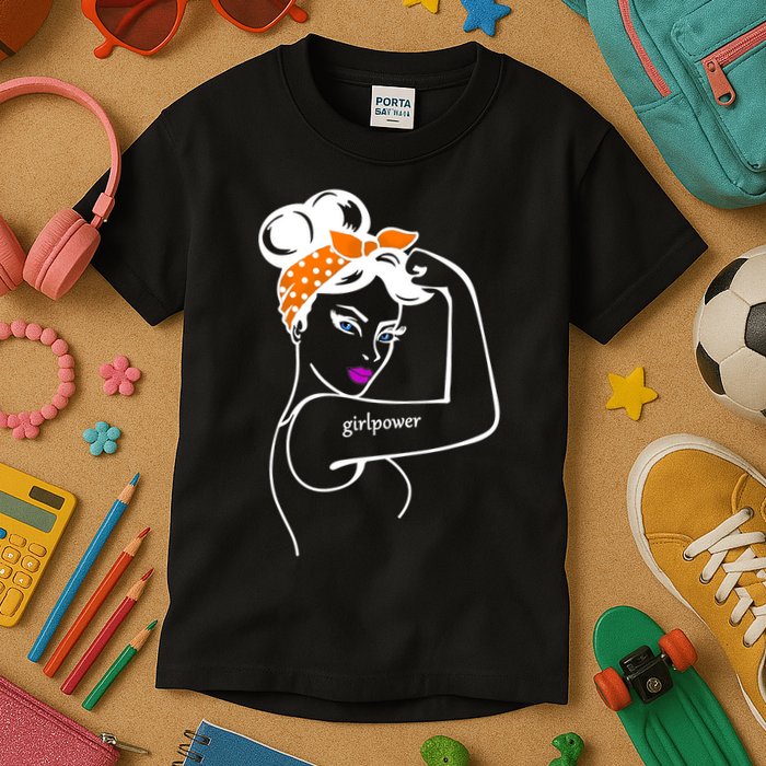 Rosie The Riveter Girl Power  Kids T-Shirt