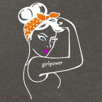 Rosie The Riveter Girl Power  Cotton Canvas Backpack
