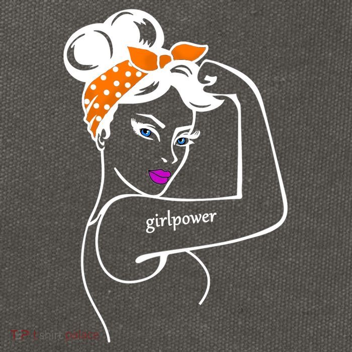 Rosie The Riveter Girl Power  Cotton Canvas Backpack