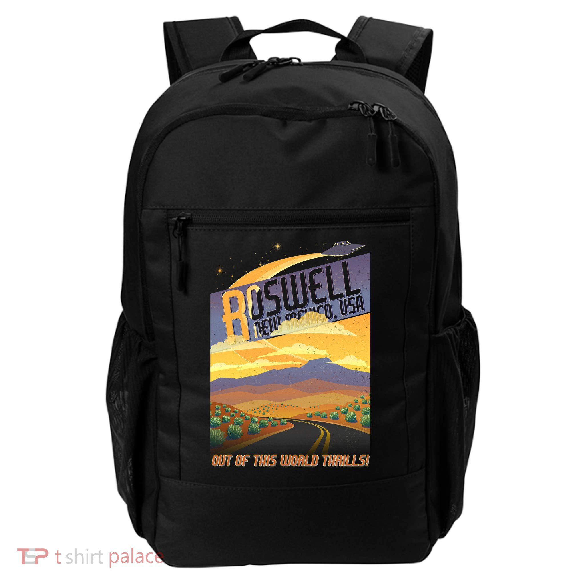 Roswell New Mexico Travel Poster Daily Commute Backpack