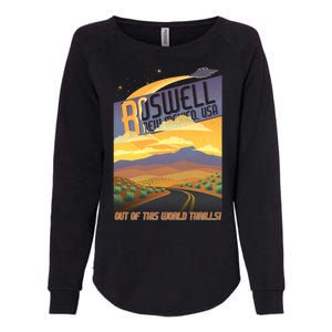 Roswell New Mexico Travel Poster Womens California Wash Sweatshirt