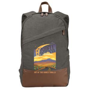 Roswell New Mexico Travel Poster Cotton Canvas Backpack