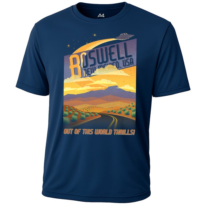 Roswell New Mexico Travel Poster Performance Shirt