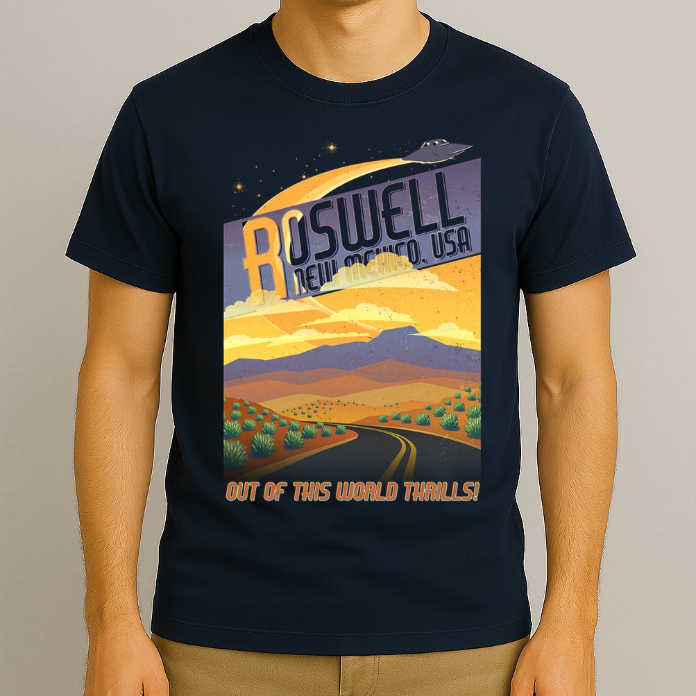 Roswell New Mexico Travel Poster T-Shirt