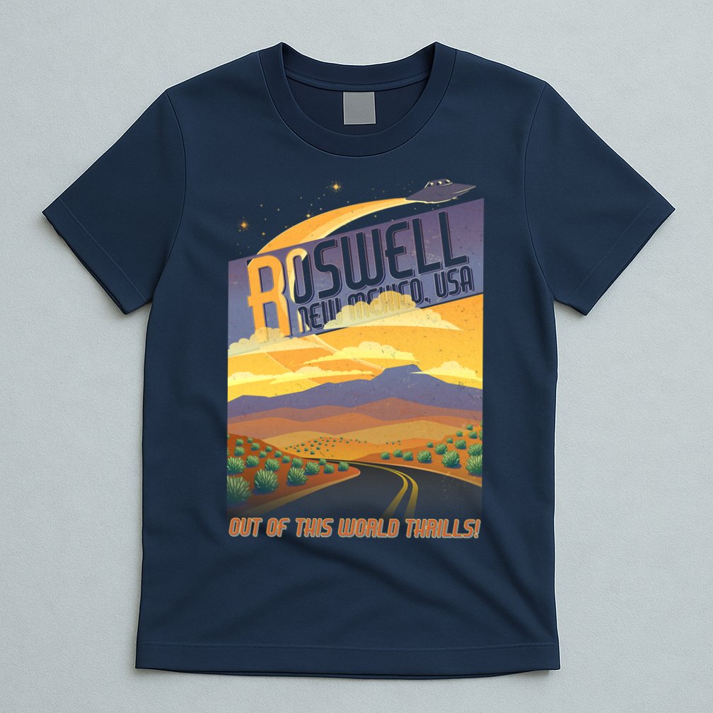 Roswell New Mexico Travel Poster T-Shirt