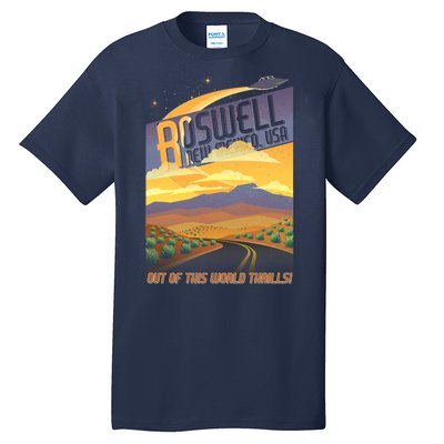 Roswell New Mexico Travel Poster Tall T-Shirt