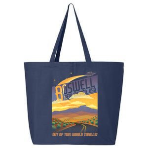 Roswell New Mexico Travel Poster 25L Jumbo Tote