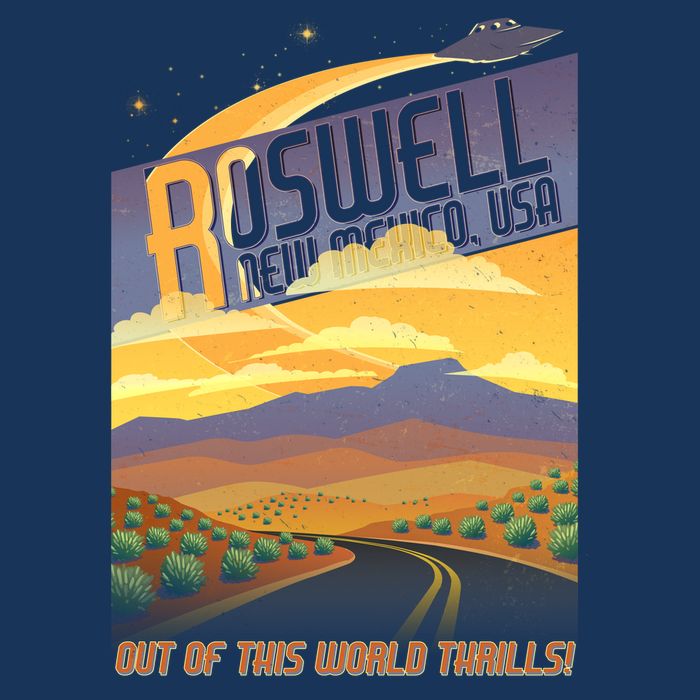 Roswell New Mexico Travel Poster Toddler Fine Jersey T-Shirt