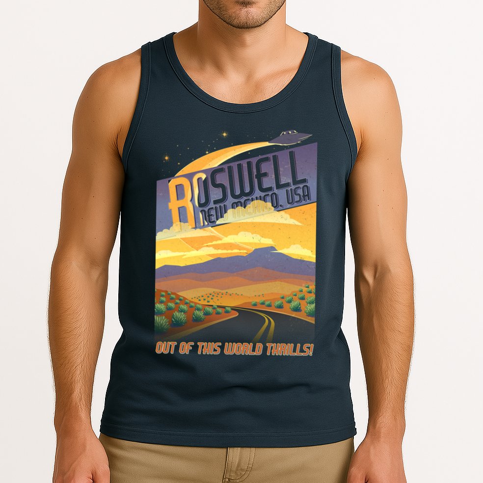 Roswell New Mexico Travel Poster Tank Top
