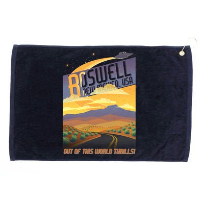 Roswell New Mexico Travel Poster Grommeted Golf Towel