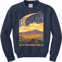 Roswell New Mexico Travel Poster Kids Sweatshirt