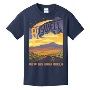 Roswell New Mexico Travel Poster Kids T-Shirt