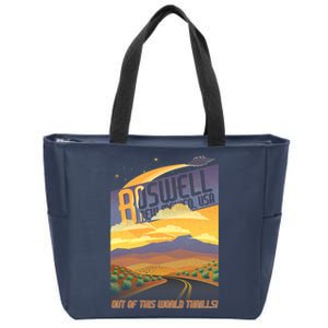 Roswell New Mexico Travel Poster Zip Tote Bag