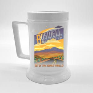 Roswell New Mexico Travel Poster Beer Stein