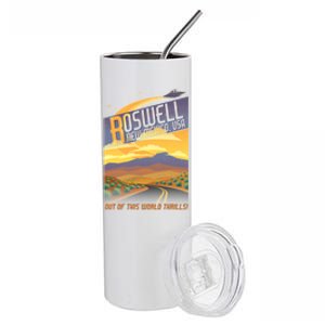 Roswell New Mexico Travel Poster Stainless Steel Tumbler