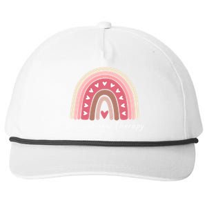 Rainbow Occupational Therapy Gift Cute Pink Boho Chic Ot Gift Snapback Five-Panel Rope Hat