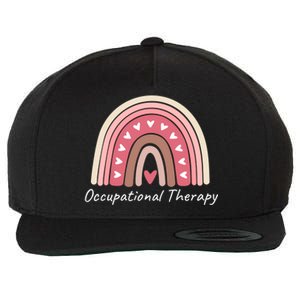 Rainbow Occupational Therapy Gift Cute Pink Boho Chic Ot Gift Wool Snapback Cap