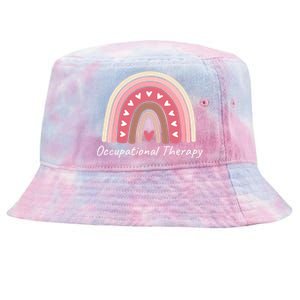 Rainbow Occupational Therapy Gift Cute Pink Boho Chic Ot Gift Tie-Dyed Bucket Hat