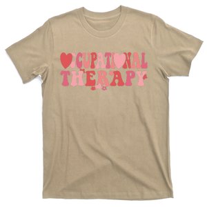 Retro Occupational Therapist Valentine's Day Therapist OT T-Shirt