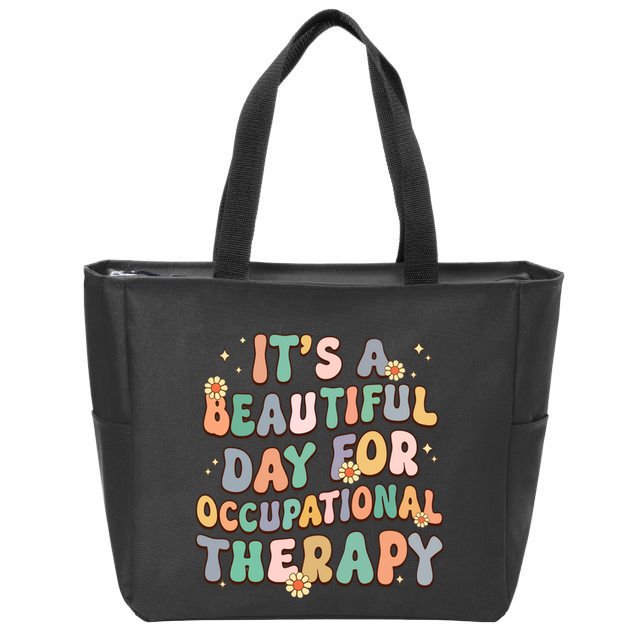 Retro Occupational Therapy Zip Tote Bag