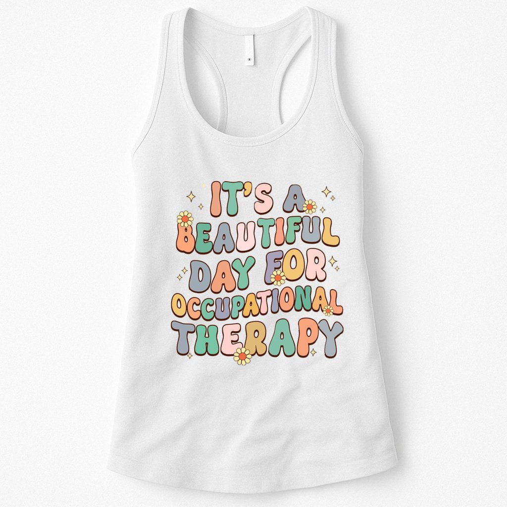 Retro Occupational Therapy Womens Tank Top
