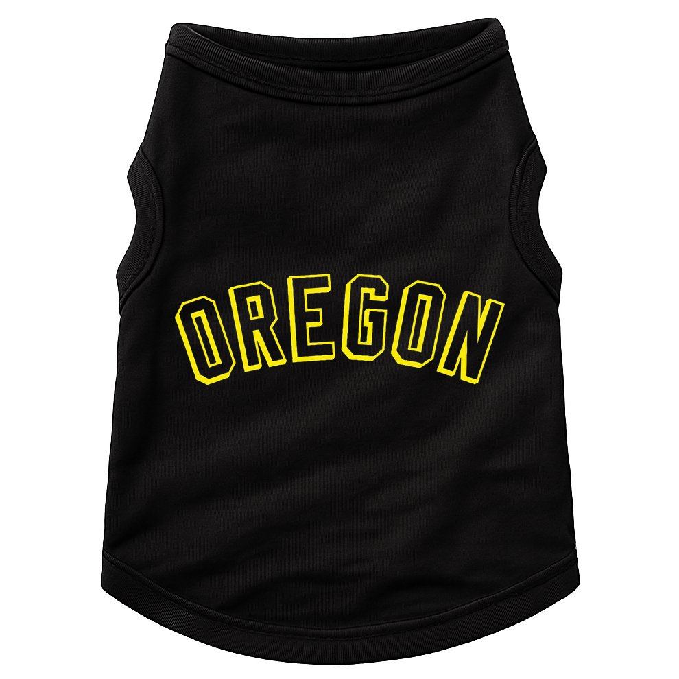 Retro Oregon Throwback Yellow Oregon Kids Doggie Tank