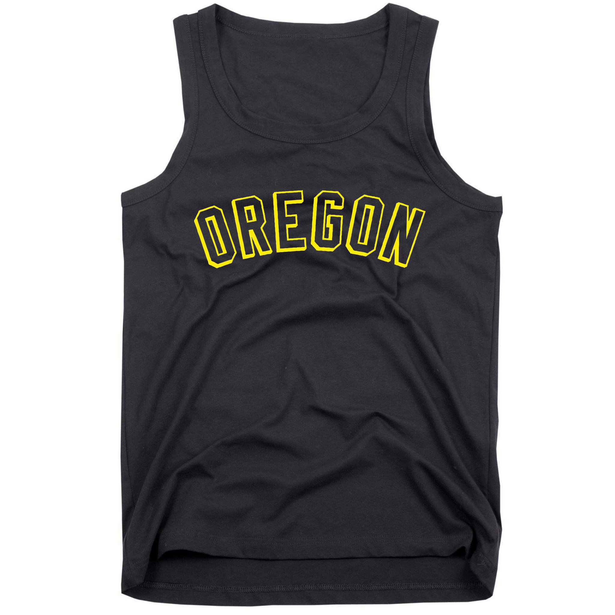 Retro Oregon Throwback Yellow Oregon Kids Tank Top